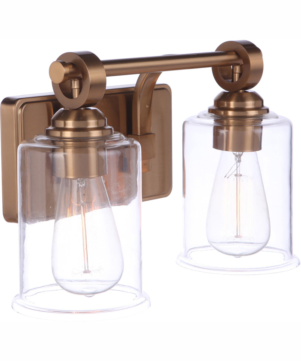 Romero 2-Light Vanity Satin Brass