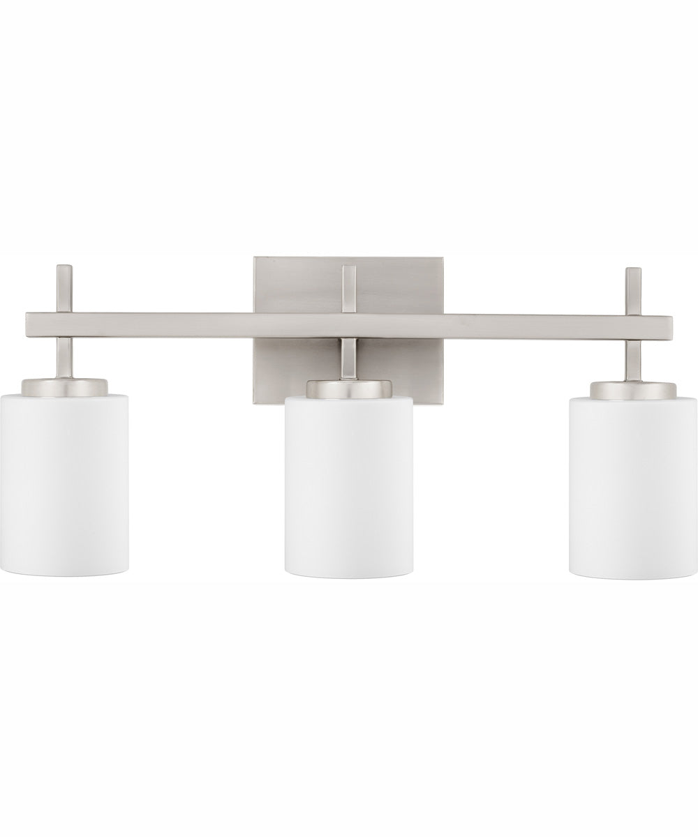 Wilburn Large 3-light Bath Light Brushed Nickel
