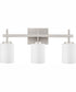 Wilburn Large 3-light Bath Light Brushed Nickel