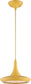 11"W Fantom 1-Light Pendant Yellow