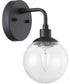 Que 1-Light Wall Sconce Flat Black