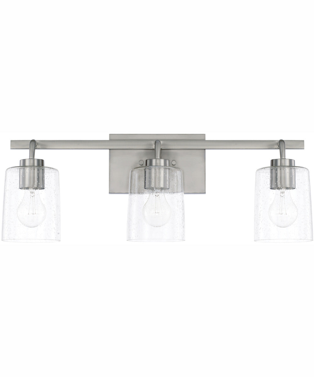 Greyson 3-Light Vanity Brushed Nickel