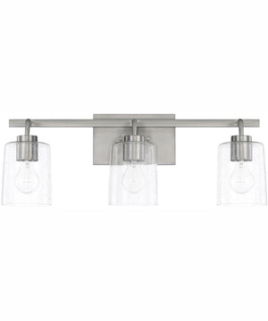 Greyson 3-Light Vanity Brushed Nickel
