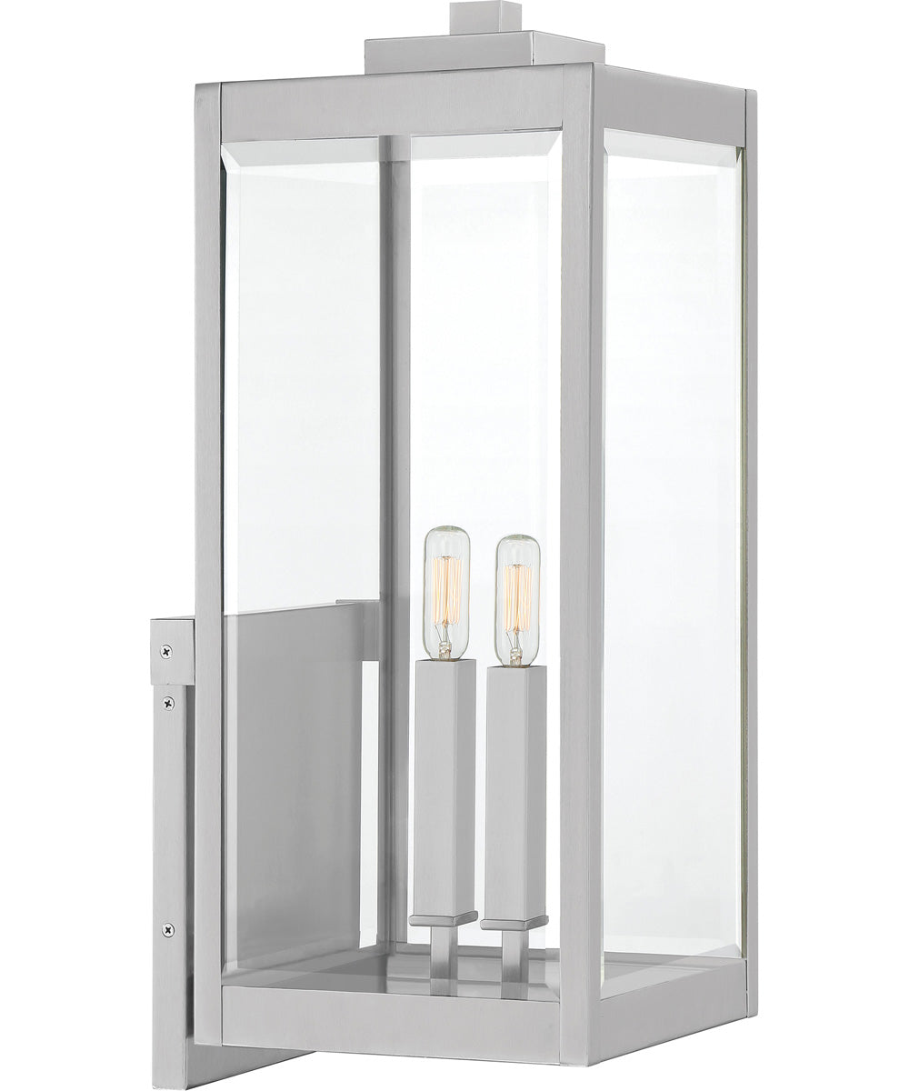 Westover Extra Large 2-light Outdoor Wall Light Stainless Steel