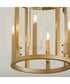 Harbin 4-light Entry Foyer Hall Chandelier Aged Brass