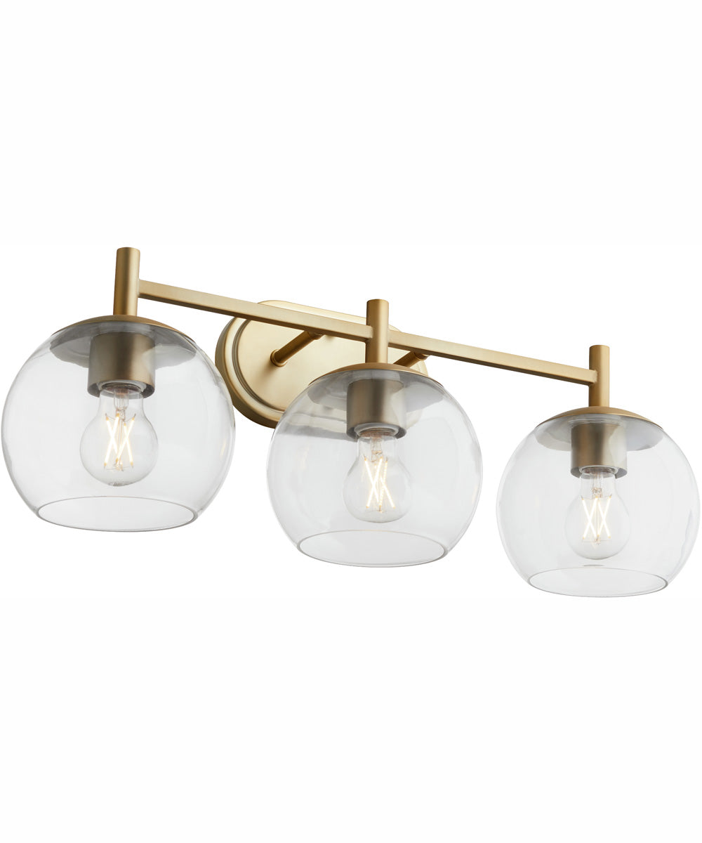 Lyon 3-light Bath Vanity Light Aged Brass