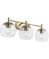 Lyon 3-light Bath Vanity Light Aged Brass