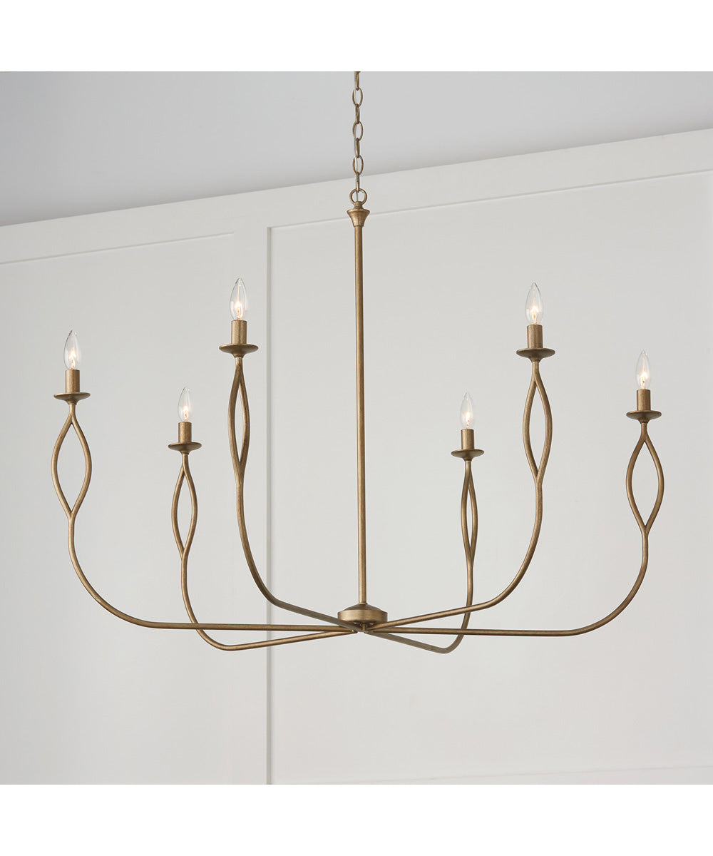 Cohen 6-Light Chandelier Mystic Luster