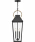 Dawson 3-Light Large Hanging Lantern in Black