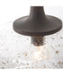 Clive 1-Light Pendant Carbon Grey and Black Iron