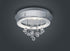 18"W Dorian LED Ceiling Light Chrome