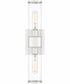 Quoizel Wood Small 2-light Wall Sconce Polished Nickel