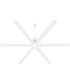 80" Zeus Patio Ceiling Fan Studio White