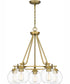 Celadon 5-light Chandelier Aged Brass