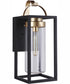 Neo 1-Light Outdoor Wall Lantern Midnight Satin Brass