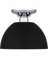 Quoizel Semi-Flush Mount Small 1-light Semi Flush Mount Earth Black