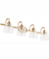 Reyes 4-light Bath Vanity Light Aged Brass