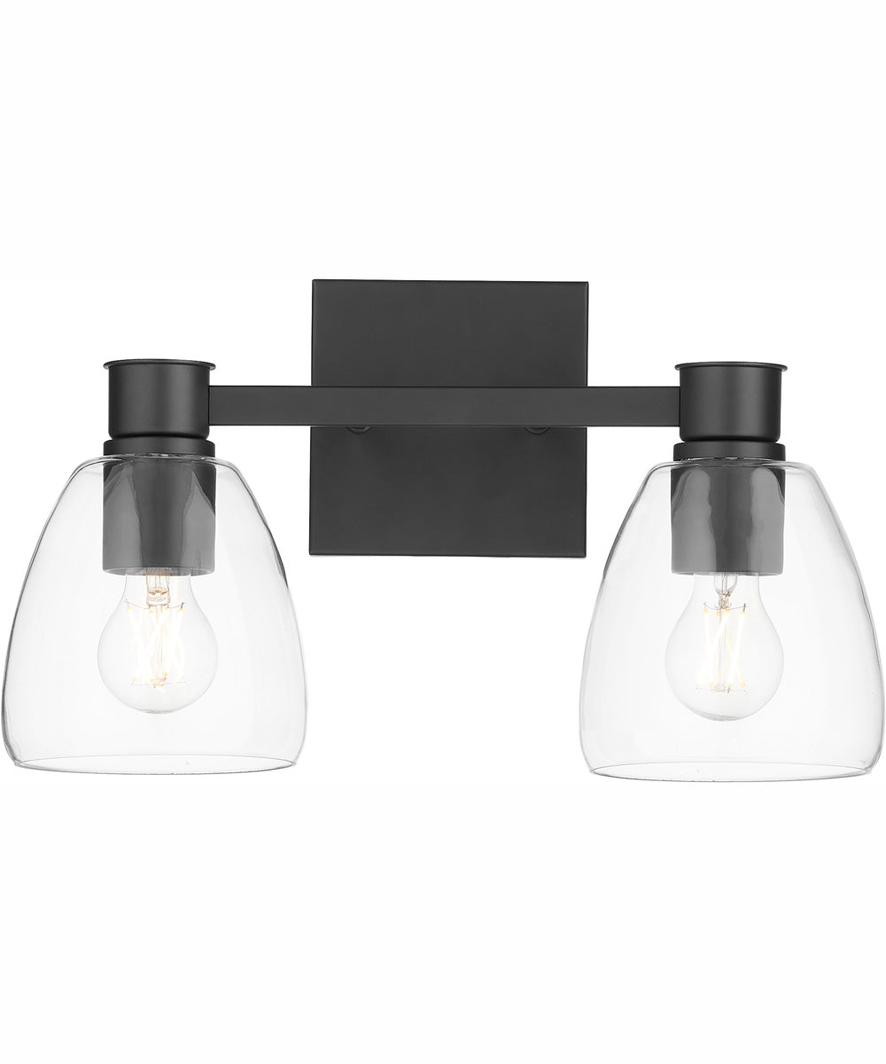 Relo 2-light Bath Vanity Light Matte Black