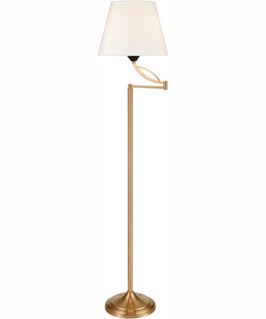 Fluency 65'' High 1-Light Floor Lamp - Aged Brass