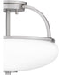 Easton 3-light Semi Flush Mount Brushed Nickel