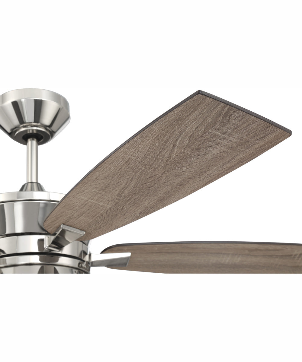 52" Dominick 3-Light Ceiling Fan Polished Nickel