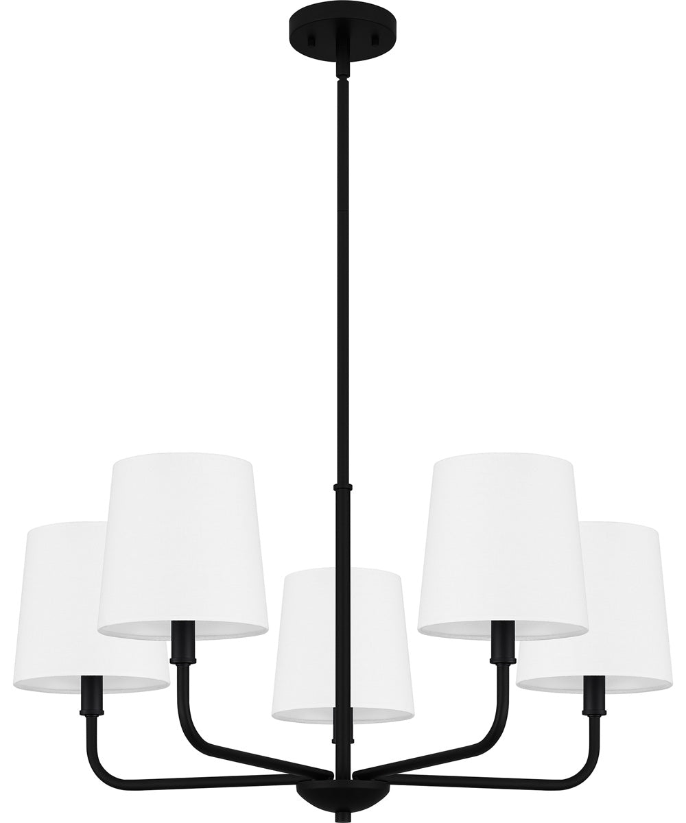 Gallagher 5-light Chandelier Matte Black