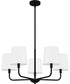 Gallagher 5-light Chandelier Matte Black
