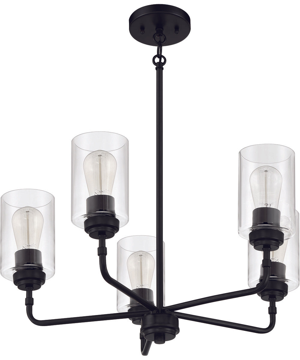 Stowe 5-Light Chandelier Flat Black