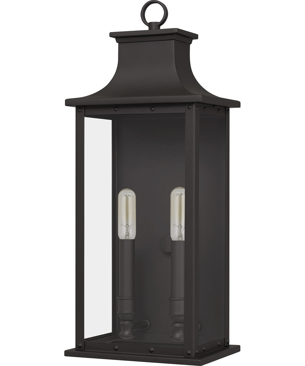 Abernathy Medium 2-light Outdoor Wall Light Coastal Armour Aluminum Old Bronze