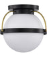 Lakeshore 1-Light Close-to-Ceiling Matte Black