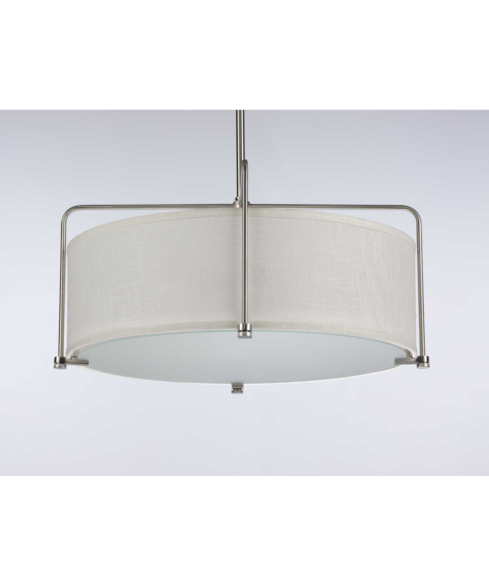 Kempsey 3-Light Semi-Flush Convertible Brushed Nickel