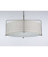 Kempsey 3-Light Semi-Flush Convertible Brushed Nickel