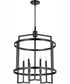 Merrick 6-light Entry Foyer Hall Chandelier Matte Black
