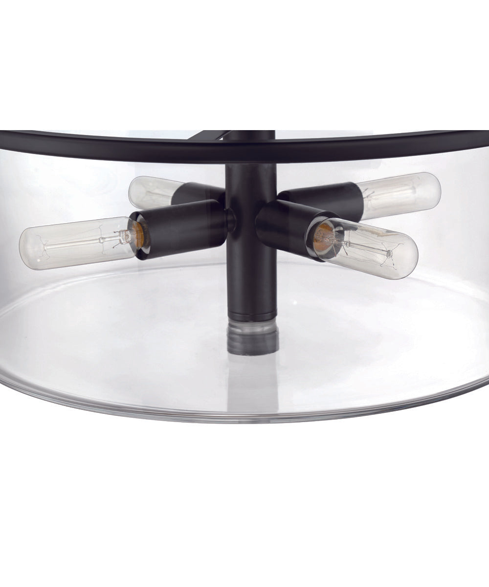 Hailie 4-Light Pendant Flat Black