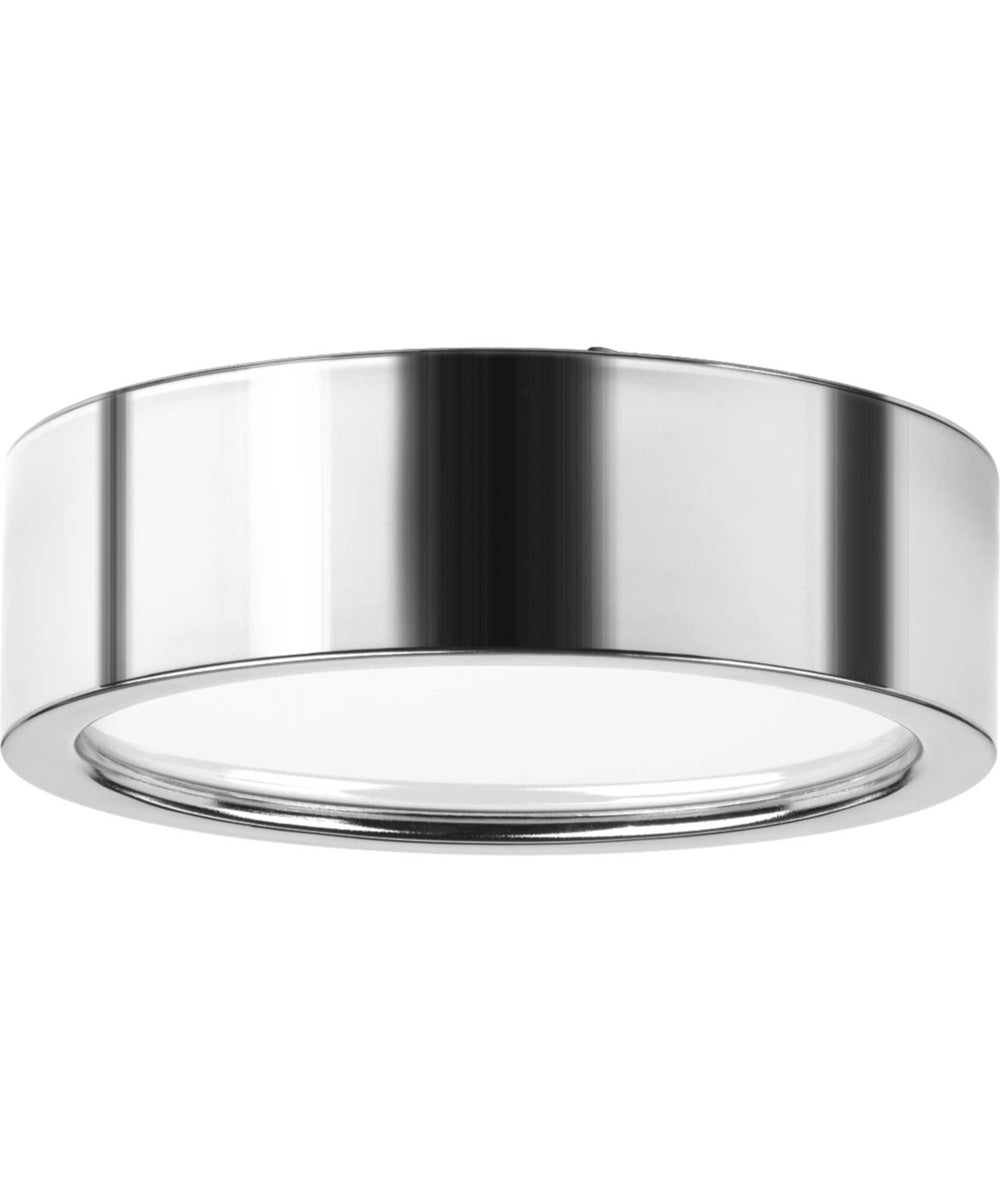 Portal 1-Light 9" LED Flush Mount Polished Chrome