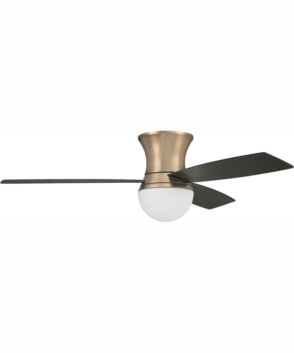 52" Daybreak 1-Light Ceiling Fan Satin Brass