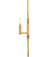 Leona 1-Light Large Sconce in Distressed Brass