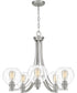 Pruitt 5-light Chandelier Brushed Nickel