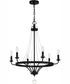 Adelaide 6-light Chandelier Matte Black