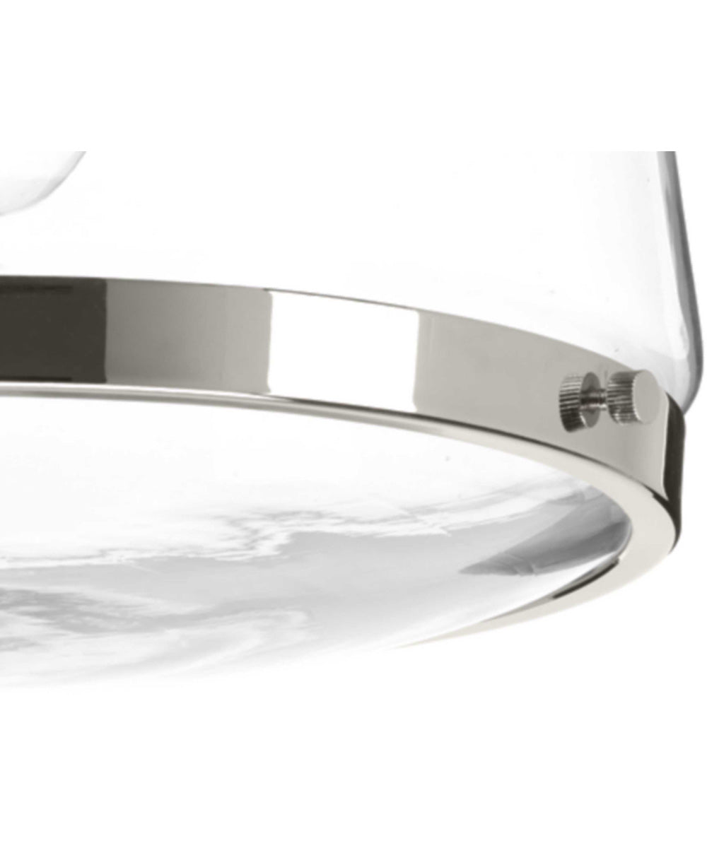 Judson 11" Flush Mount Polished Nickel