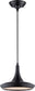 11"W Fantom 1-Light Pendant Black