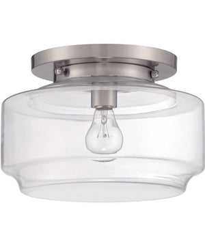 Peri 1-Light Flushmount Brushed Polished Nickel