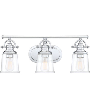 Grant Large 3-light Bath Light Polished Chrome