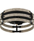 Ashburn 3-light Flush Mount Earth Black