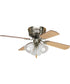 AirPro 42" 4-Blade Hugger Ceiling Fan Brushed Nickel