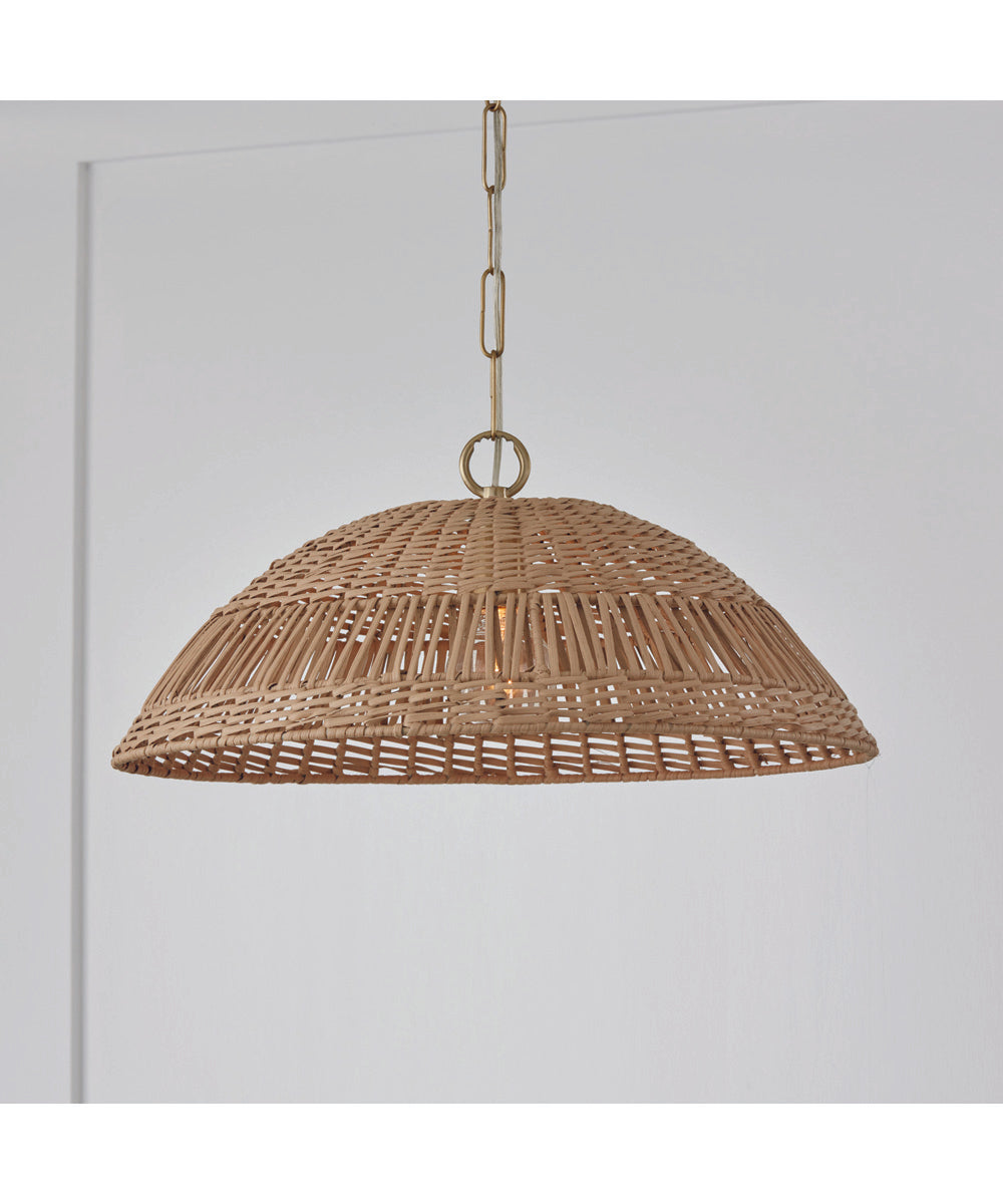 Naomi 1-Light Pendant Matte Brass