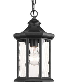 Edition 1-Light Hanging Lantern Textured Black