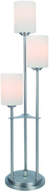 34"H Bess 3-Light Table Lamp Brushed Nickel