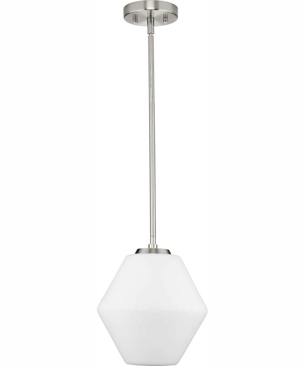 Copeland 1-Light Mid-Century Modern Pendant Brushed Nickel
