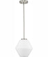 Copeland 1-Light Mid-Century Modern Pendant Brushed Nickel